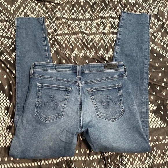 Ag Adriano Goldschmied the legging ankle blue skinny jeans 27 - Picture 4 of 6